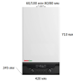 Газовый котёл BellaGas Best 24 Wi-Fi, с трубой